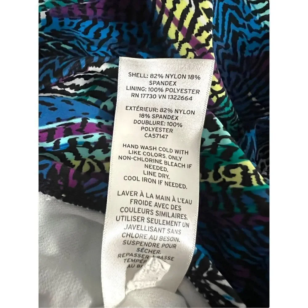 AVA & VIV Colorful Tankini Swimsuit Top - Women’s 26W - Picture 4 of 4